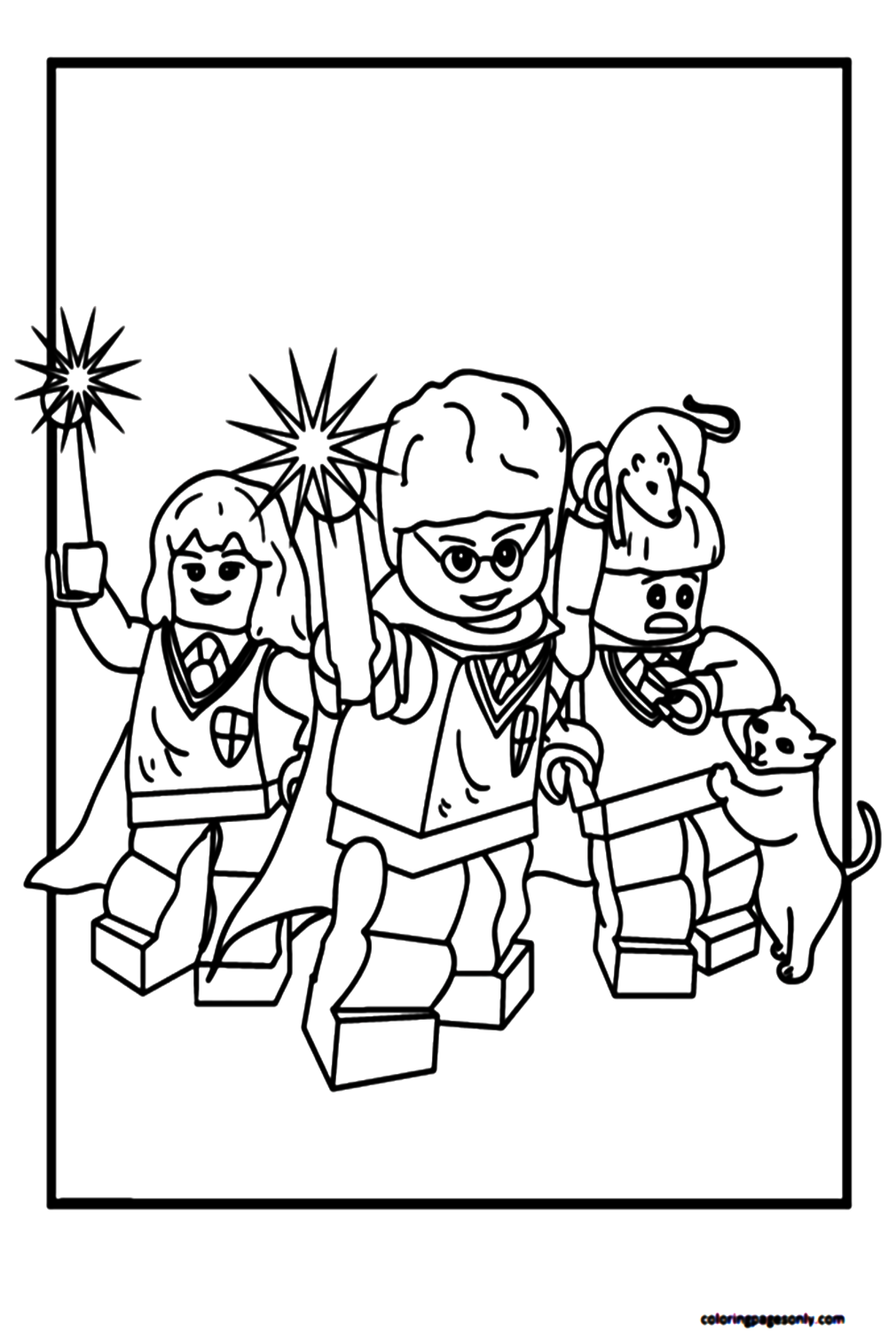 Lego Harry Potter Coloring Pages