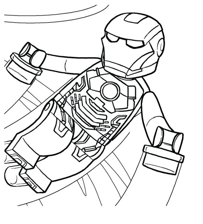 Dibujo De Lego Iron Man 1 Para Colorear Dibujos Para Imprimir Gratis