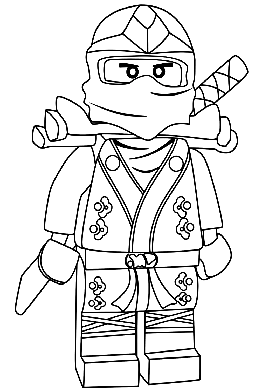 Lego Ninjago Lloyd Green Ninja ZX Coloring Page