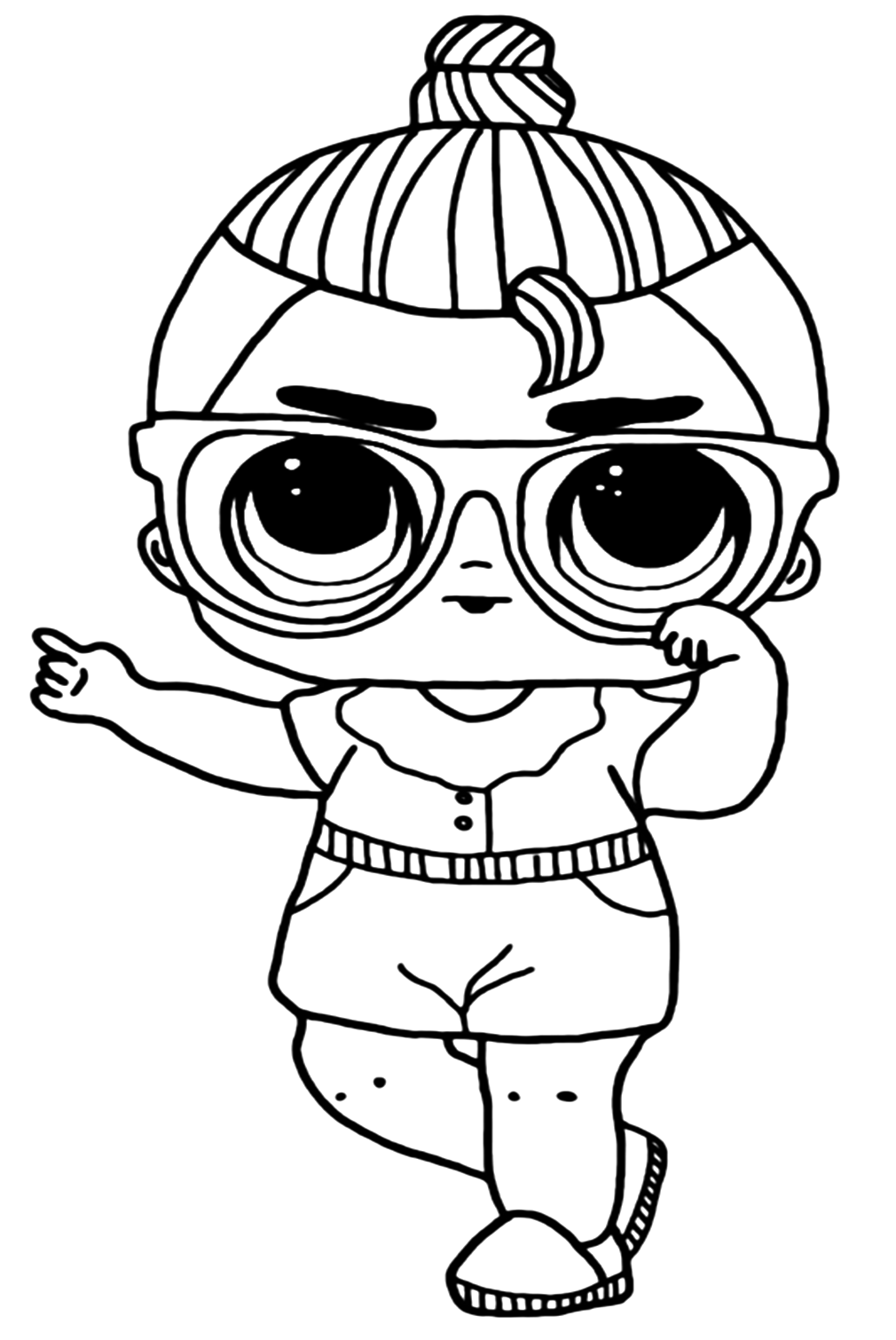 Lol Suprise Doll Luau Coloring Pages