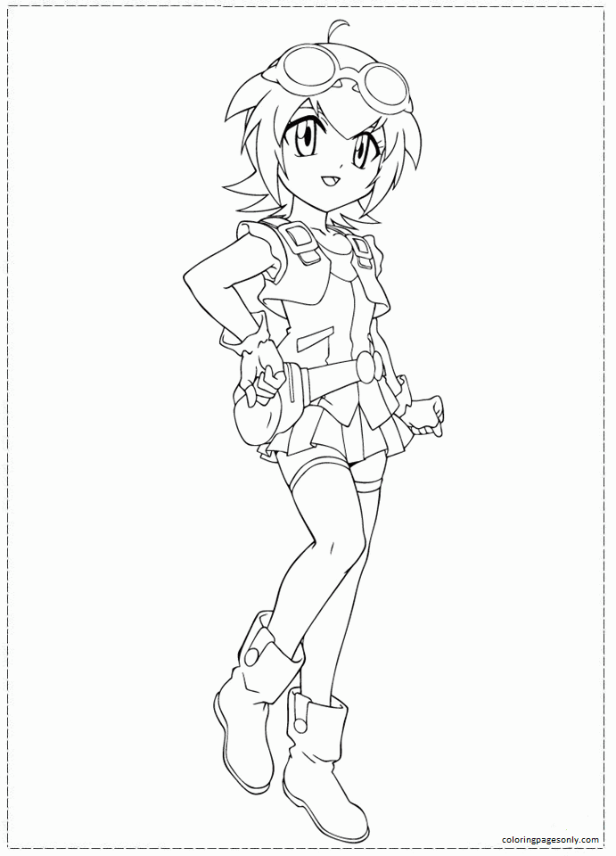 Mariah Beyblade Coloring Pages