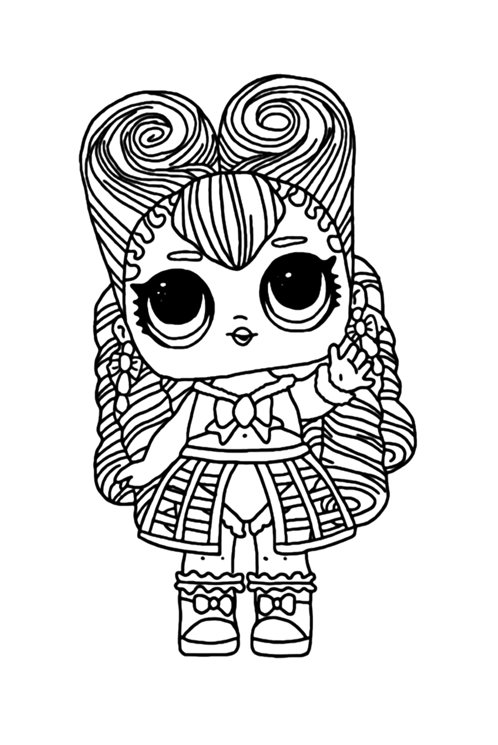 Lol Suprise Doll Masquerade Coloring Pages