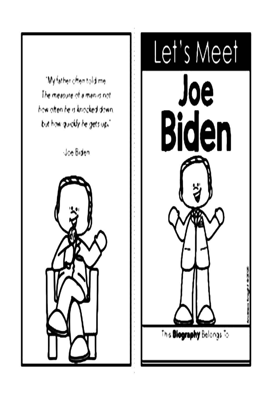 Meet Joe Biden Coloring Page