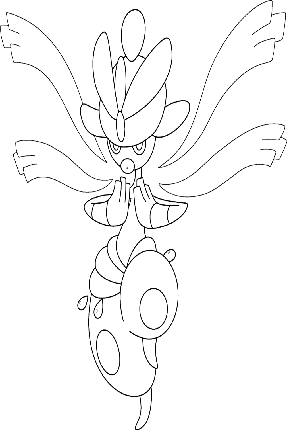 meditite coloring page template pokemon