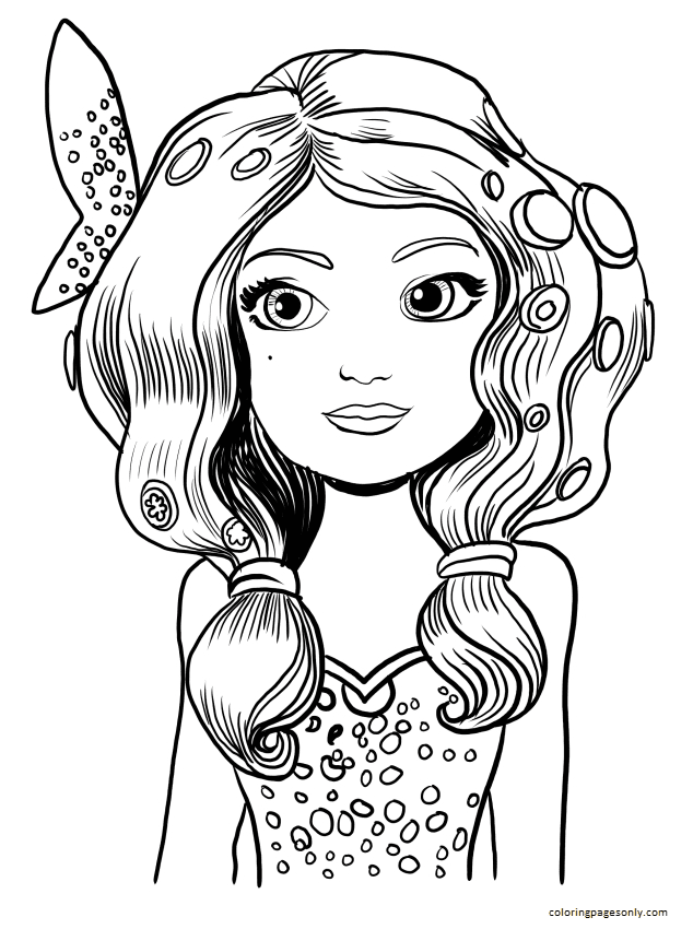 Mia Beautiful Coloring Pages