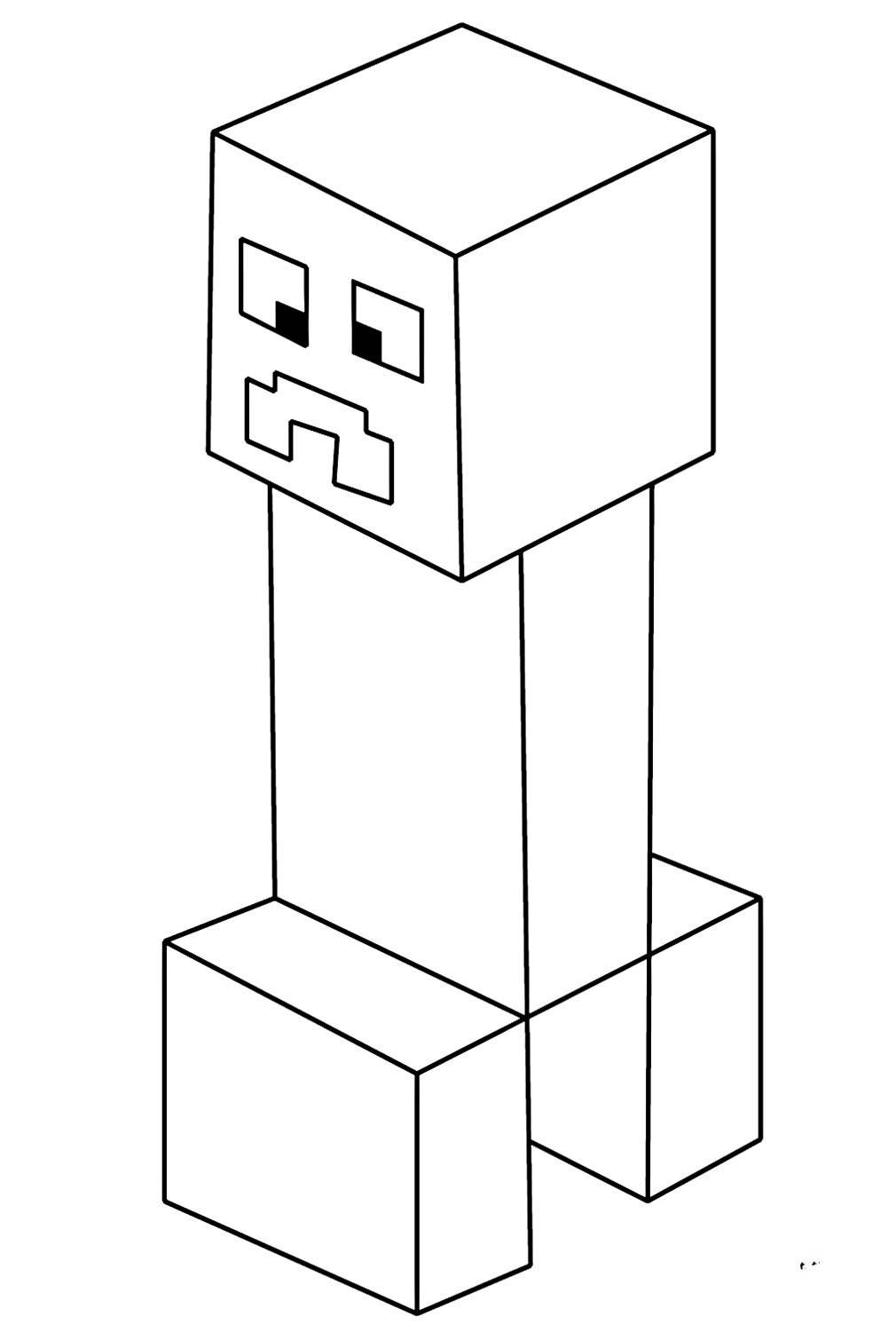 Minecraft Creeper Coloring Pages
