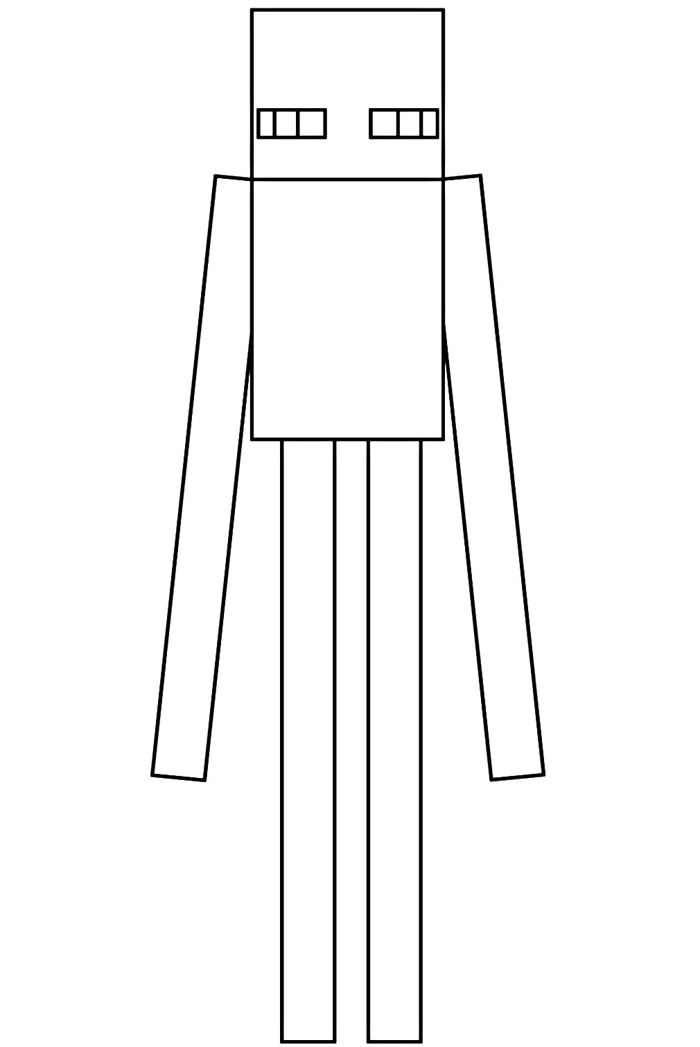 Minecraft Enderman Coloring Pages