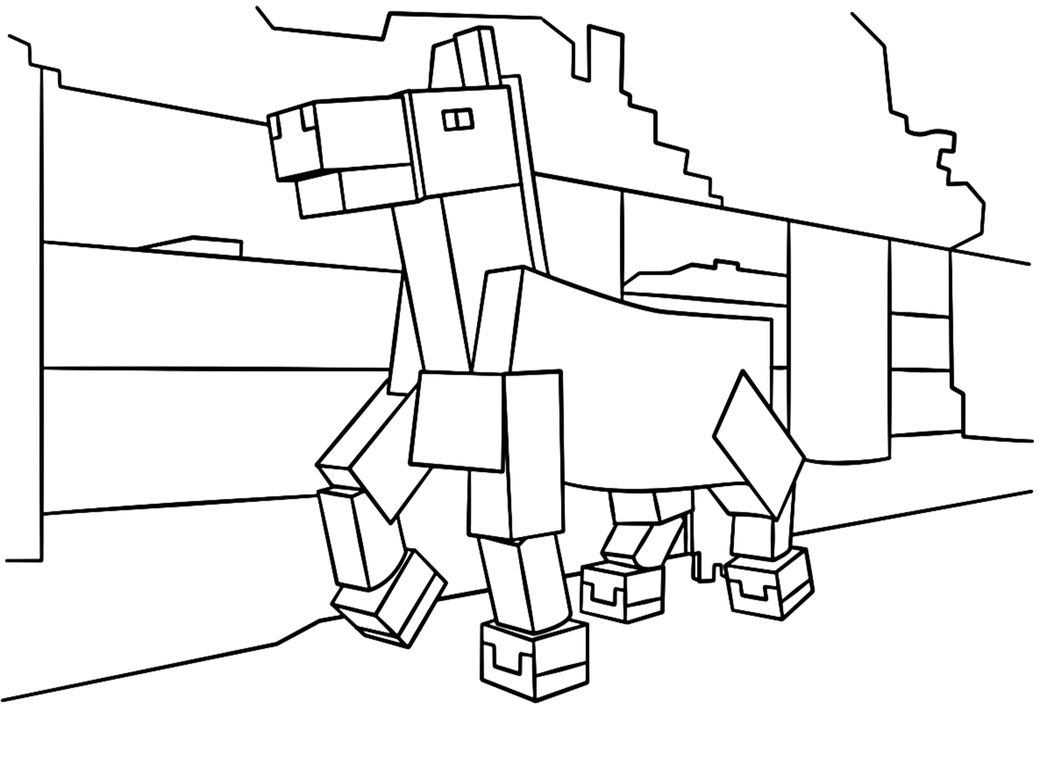 Minecraft Horse from Minecraft