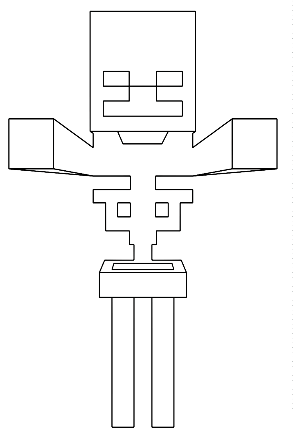 Как нарисовать скелета майнкрафт