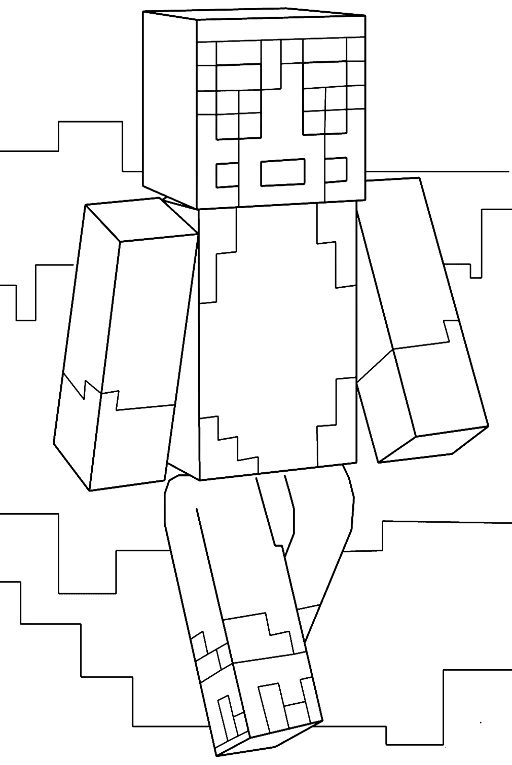 Minecraft Stampy Coloring Pages