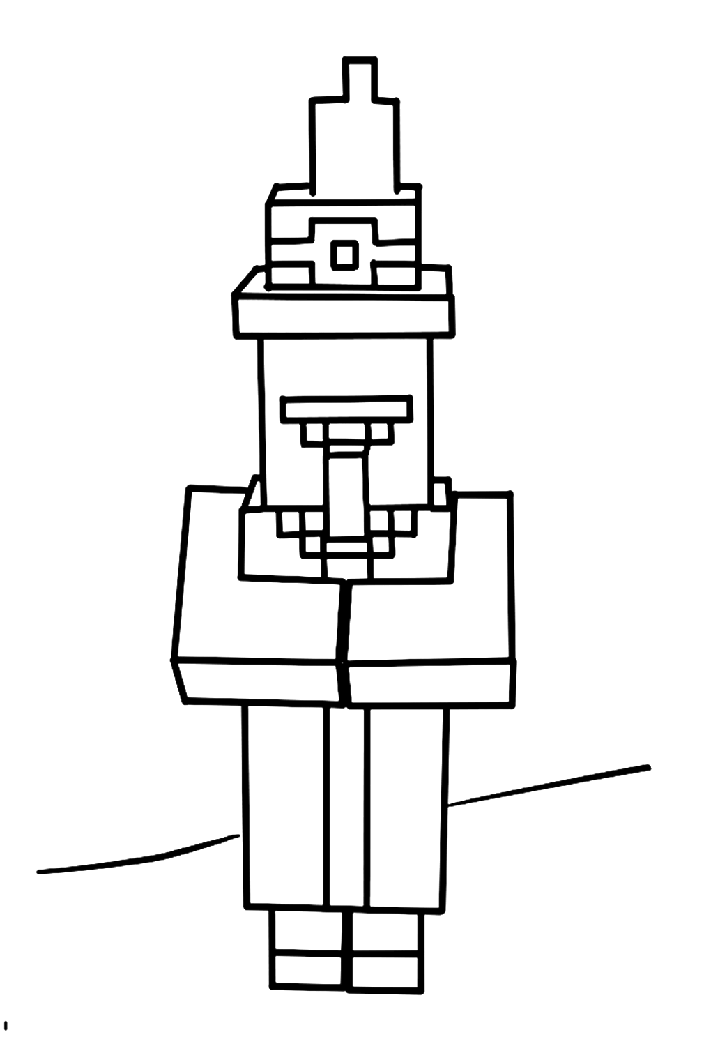 Minecraft Witch Coloring Pages