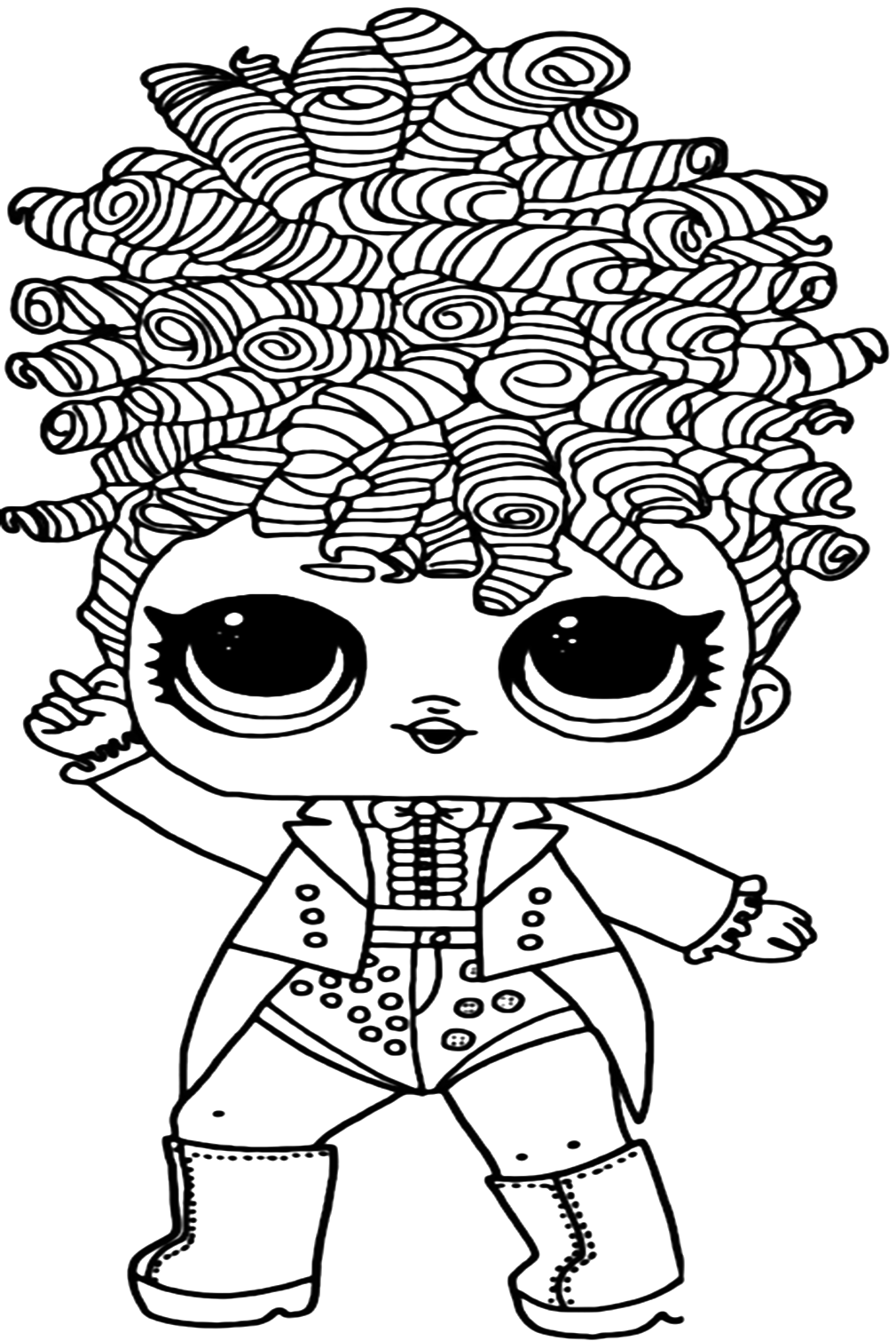 Lol Suprise Doll Miss Jive Coloring Pages