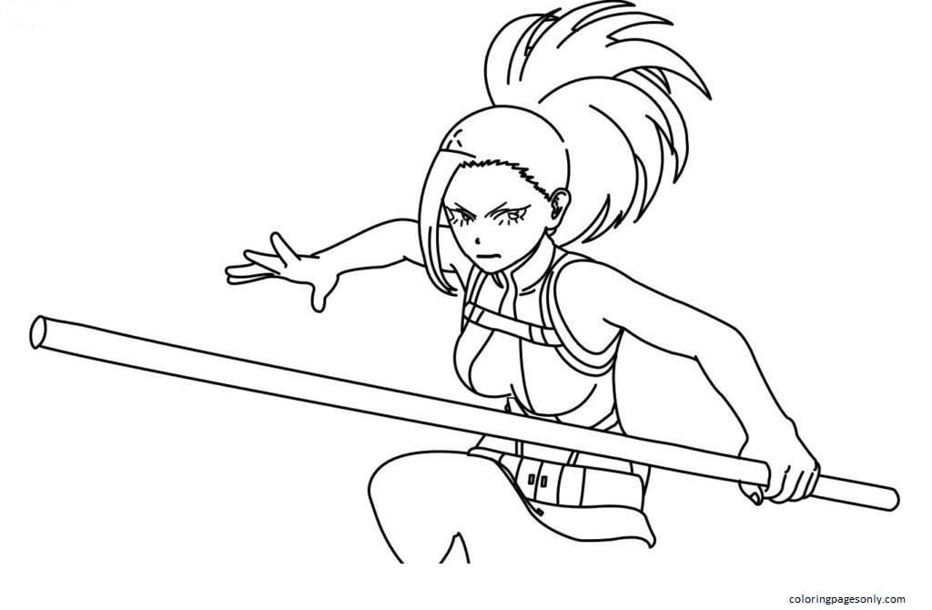 Momo Yaoyorozu Coloring Pages - My Hero Academia Coloring Pages