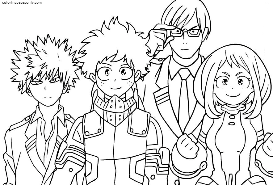 My Hero Academia 1 Coloring Page