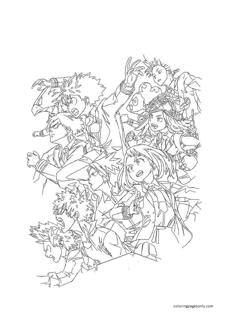 My Hero Academia Image 2 Coloring Pages
