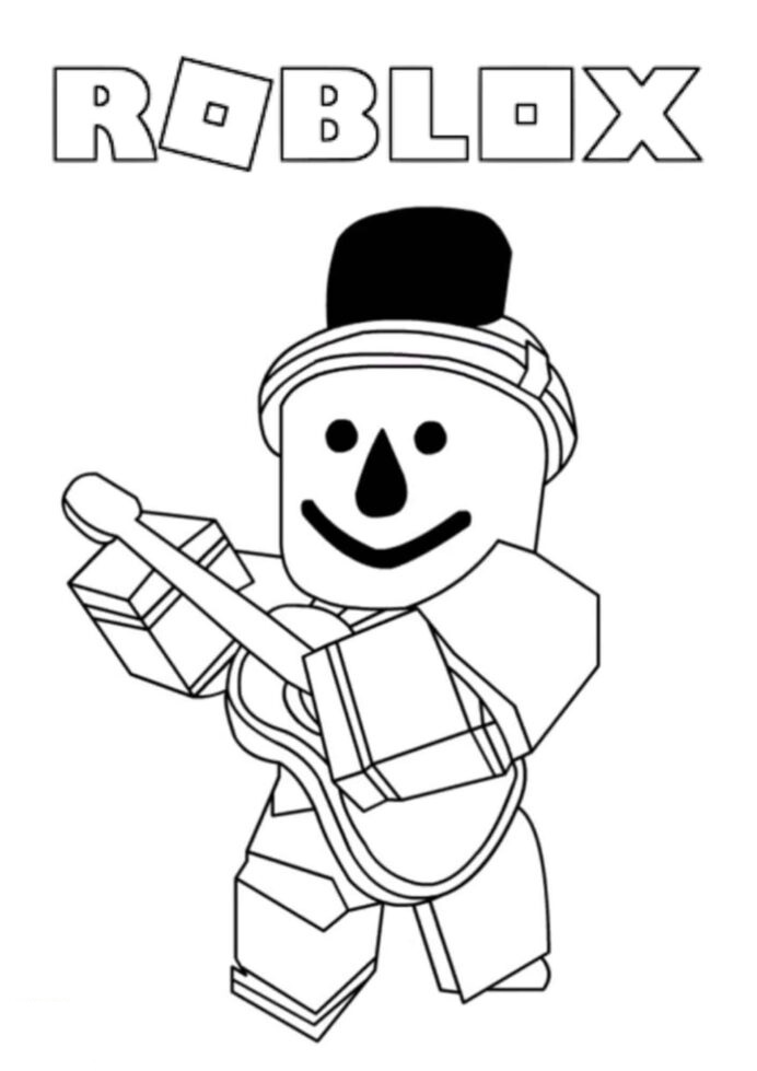 Roblox Builderman Coloring Pages - 2 Free Coloring Sheets (2021