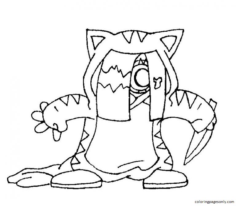 Nekofreak Friday Night Funkin Coloring Pages