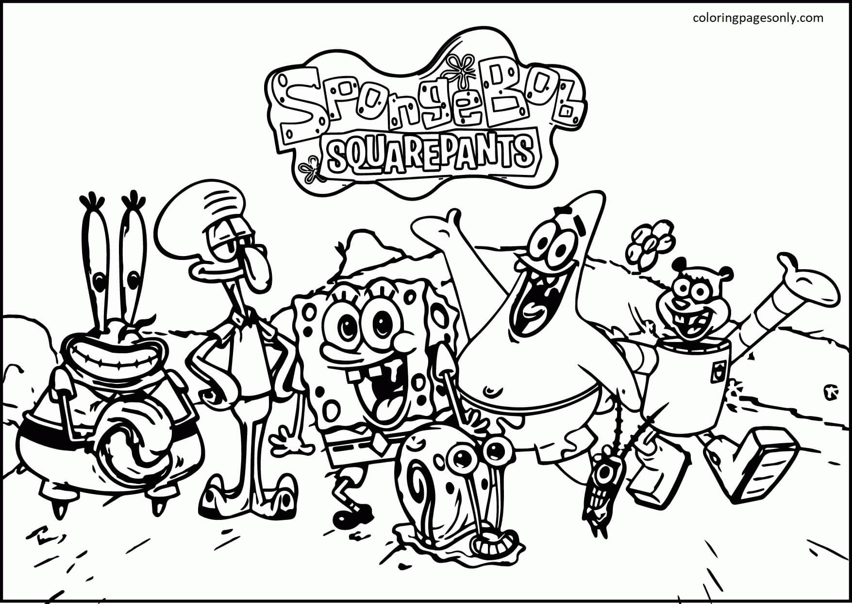 Les équipes Nickelodeon Usps Bob l'éponge Mailpants de Bob l'éponge