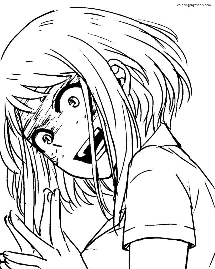 Printable Uraraka Ochako Coloring Pages Anime Coloring Pages Porn Sex Picture 