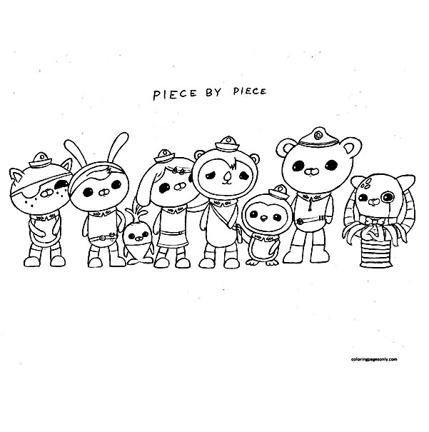Octonauts Team Coloring Pages