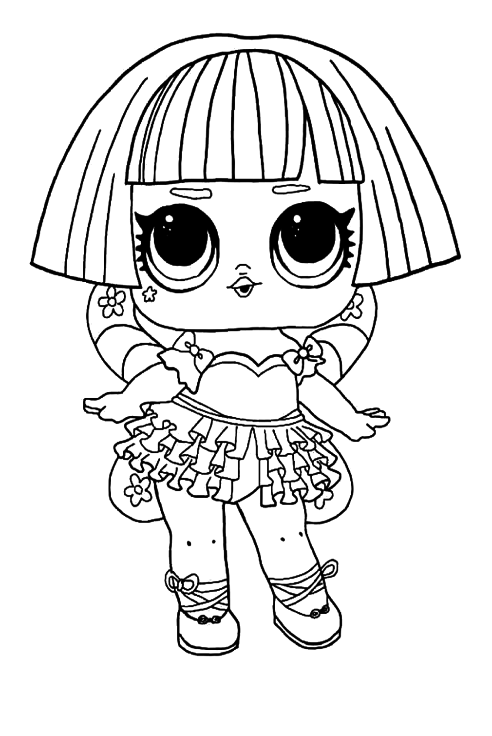 Lol Suprise Doll On Pointe Coloring Pages