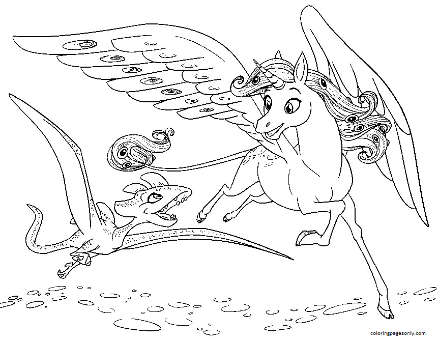 Onchao, Dragon Coloring Page