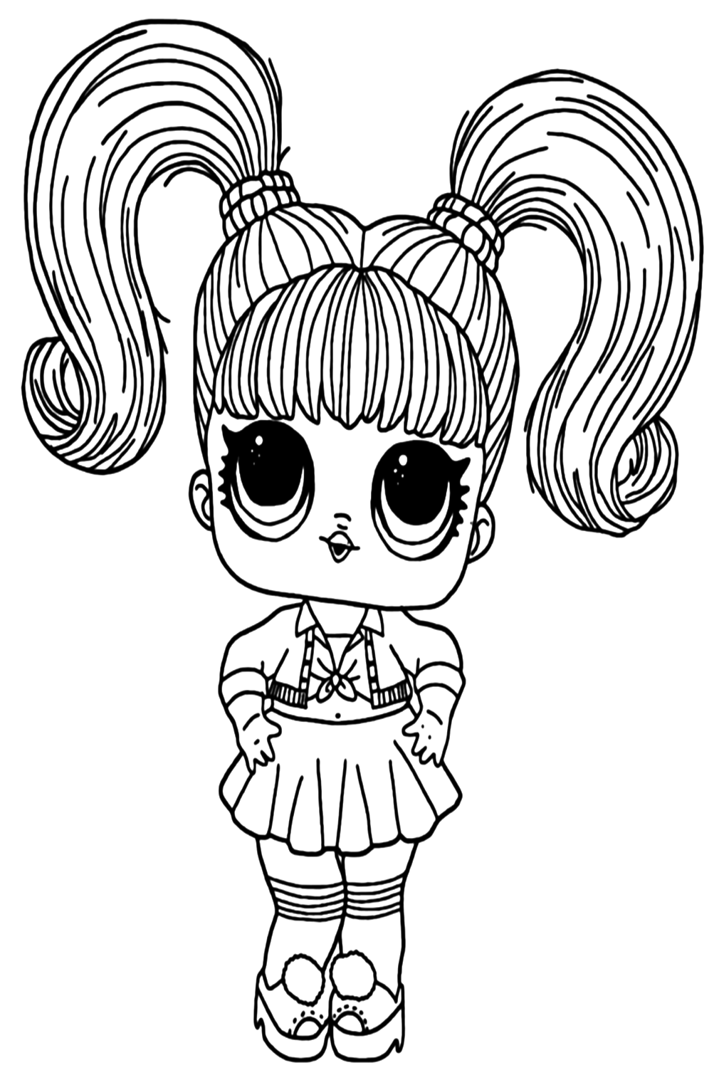 Cute Lol Surprise Doll Coloring Pages - Free Printable Coloring Pages
