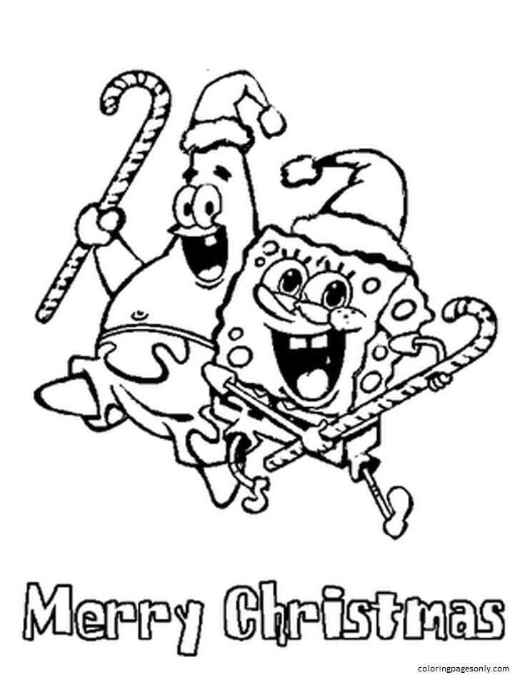 Patrick Marry Christmas Coloring Page