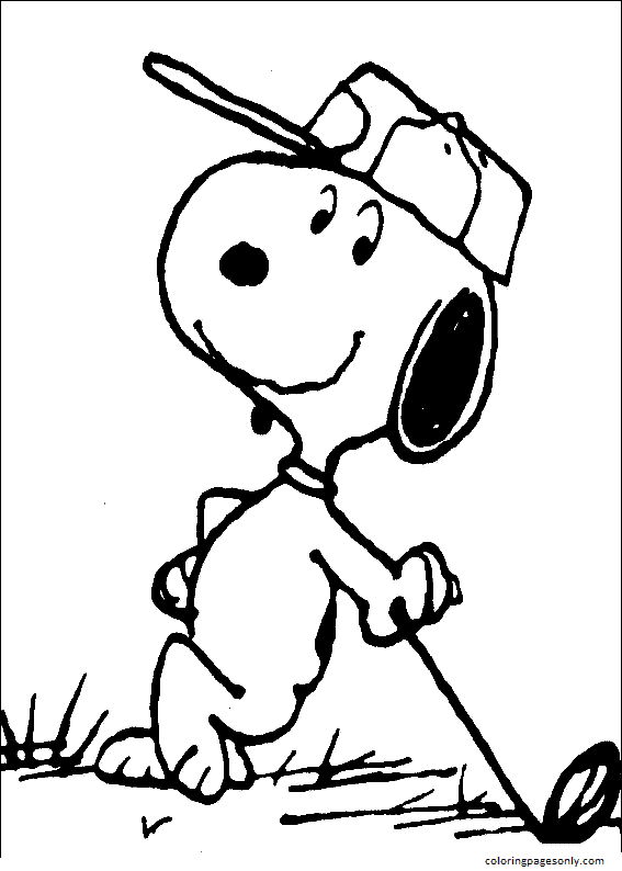 Pictures Snoopy 1 Coloring Page