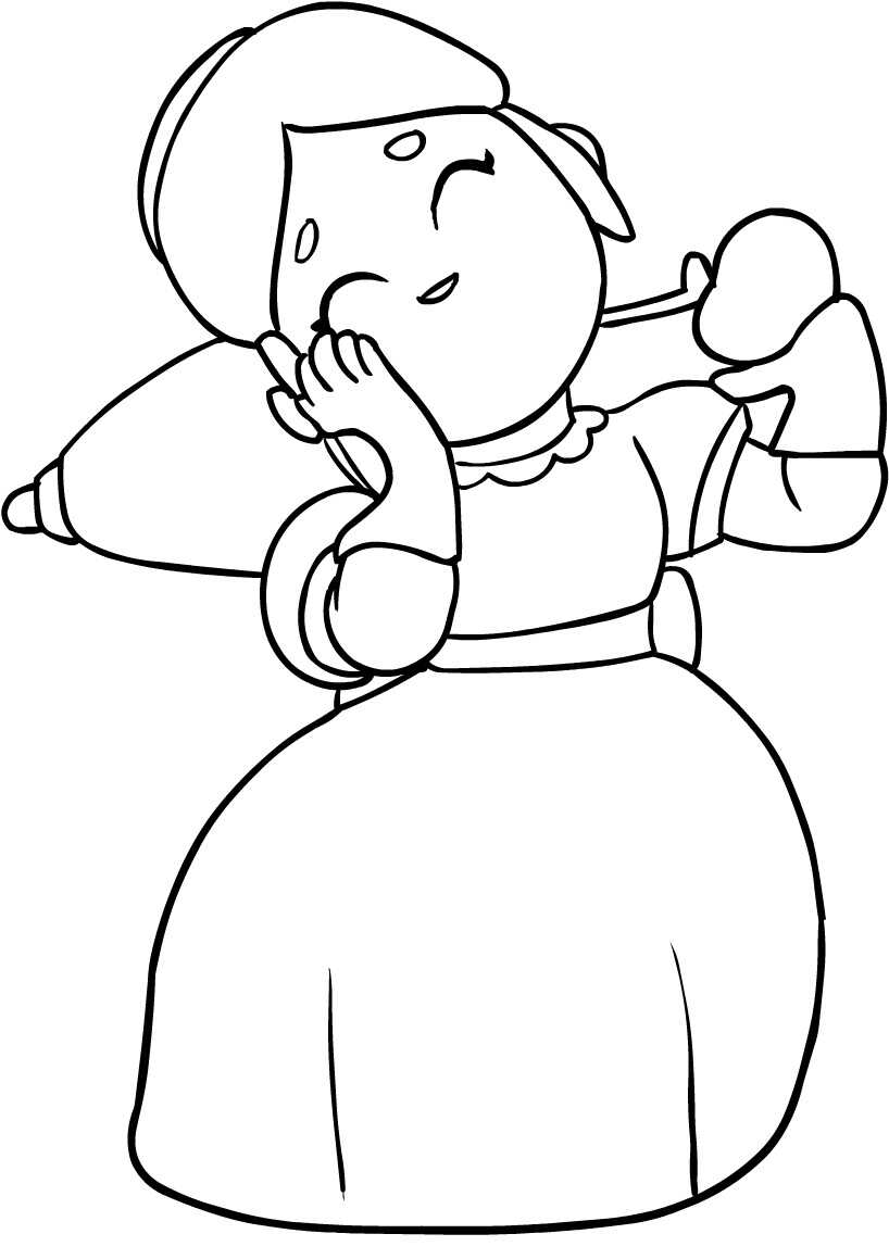 Brawl Stars Piper has beautiful smiles Coloring Page