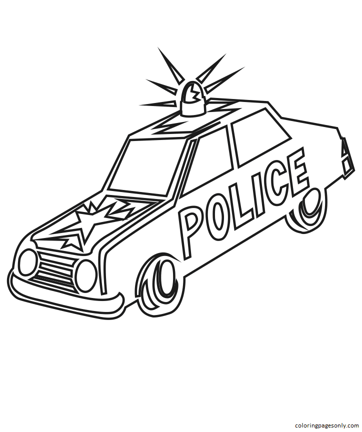 Police Coloring Page