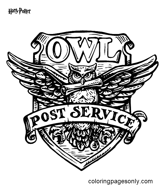 Post Service Coloring Page