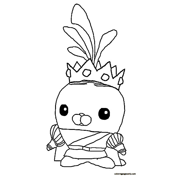 Prince Tunip the Vegimal Coloring Page