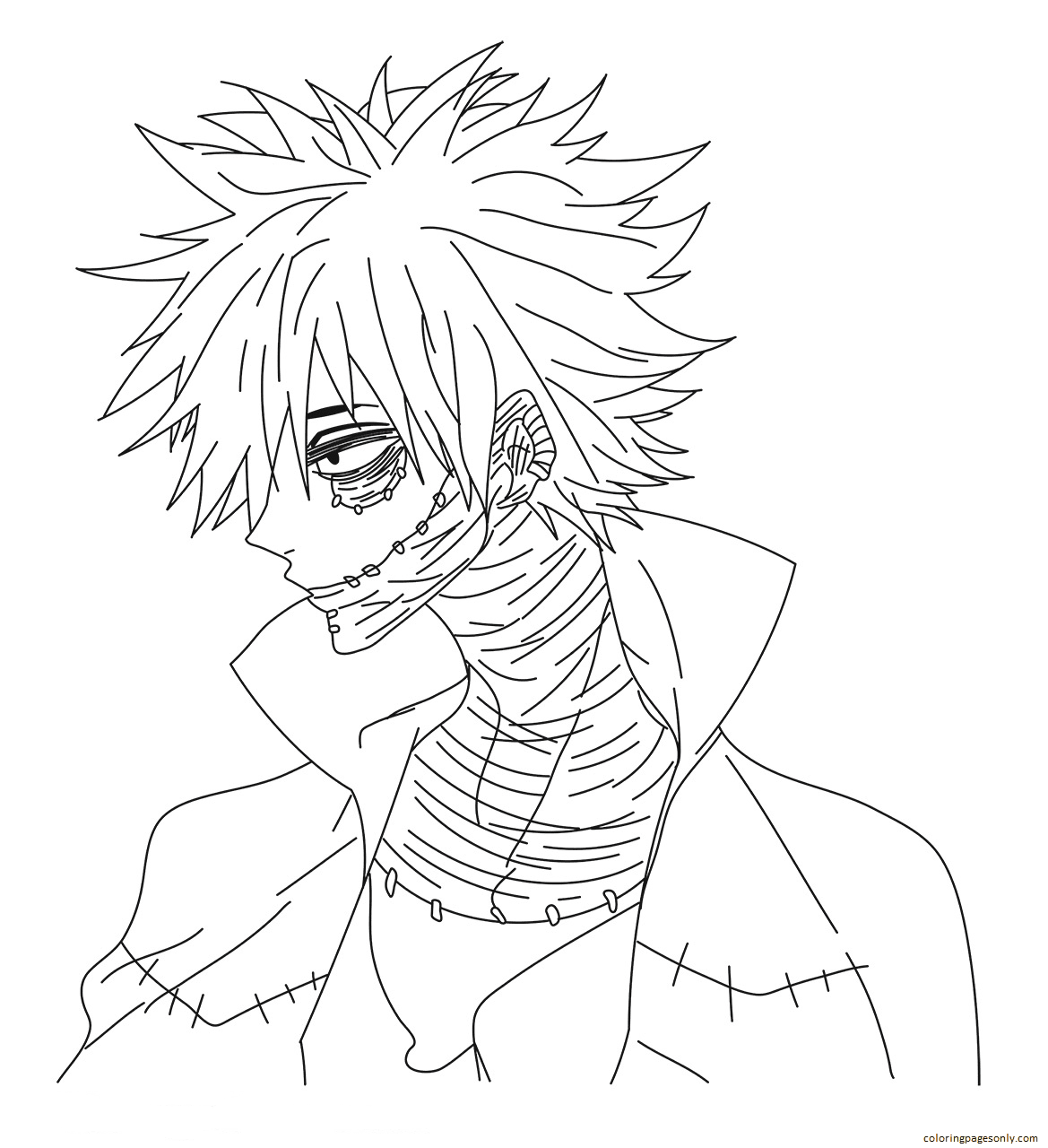 Print For Free My Hero Academia Coloring Page