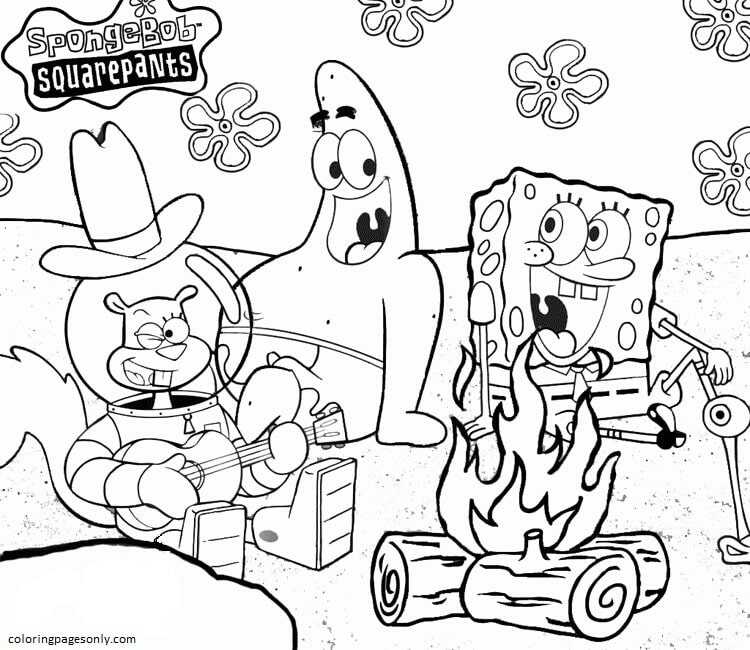 Printable Spongebob 1 Coloring Page