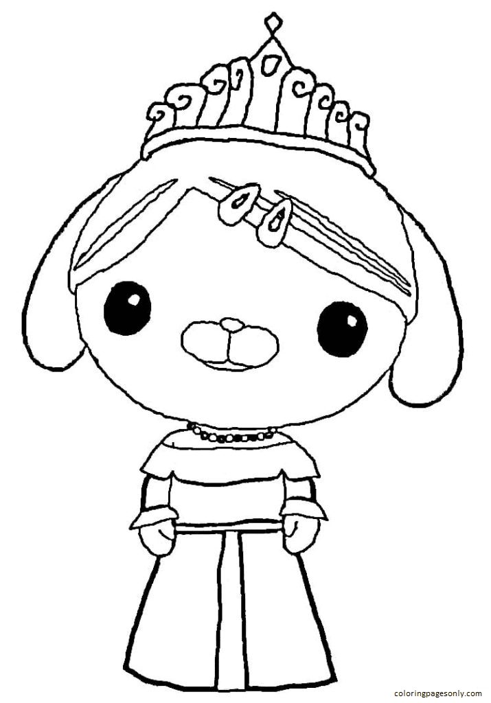 Queen Dashi Coloring Pages