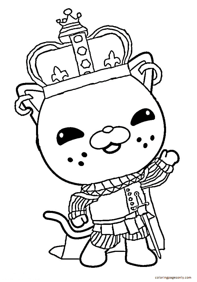 Queen Kwazii Coloring Page