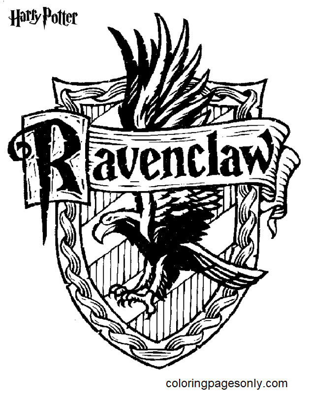 Ravenclaw Página Para Colorear