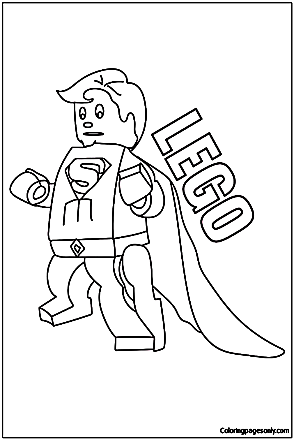 Redeyeslego Superman Coloring Pages