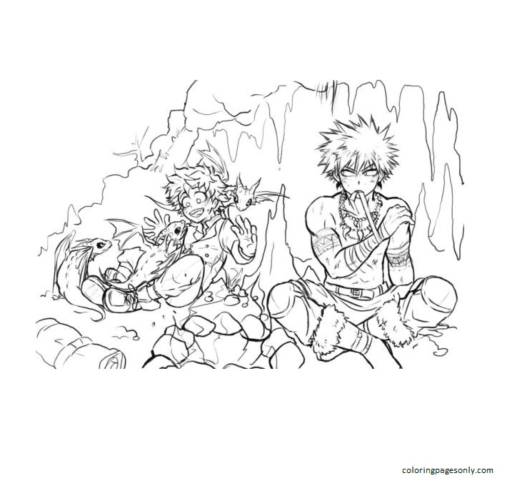 Rest before the fight Coloring Page