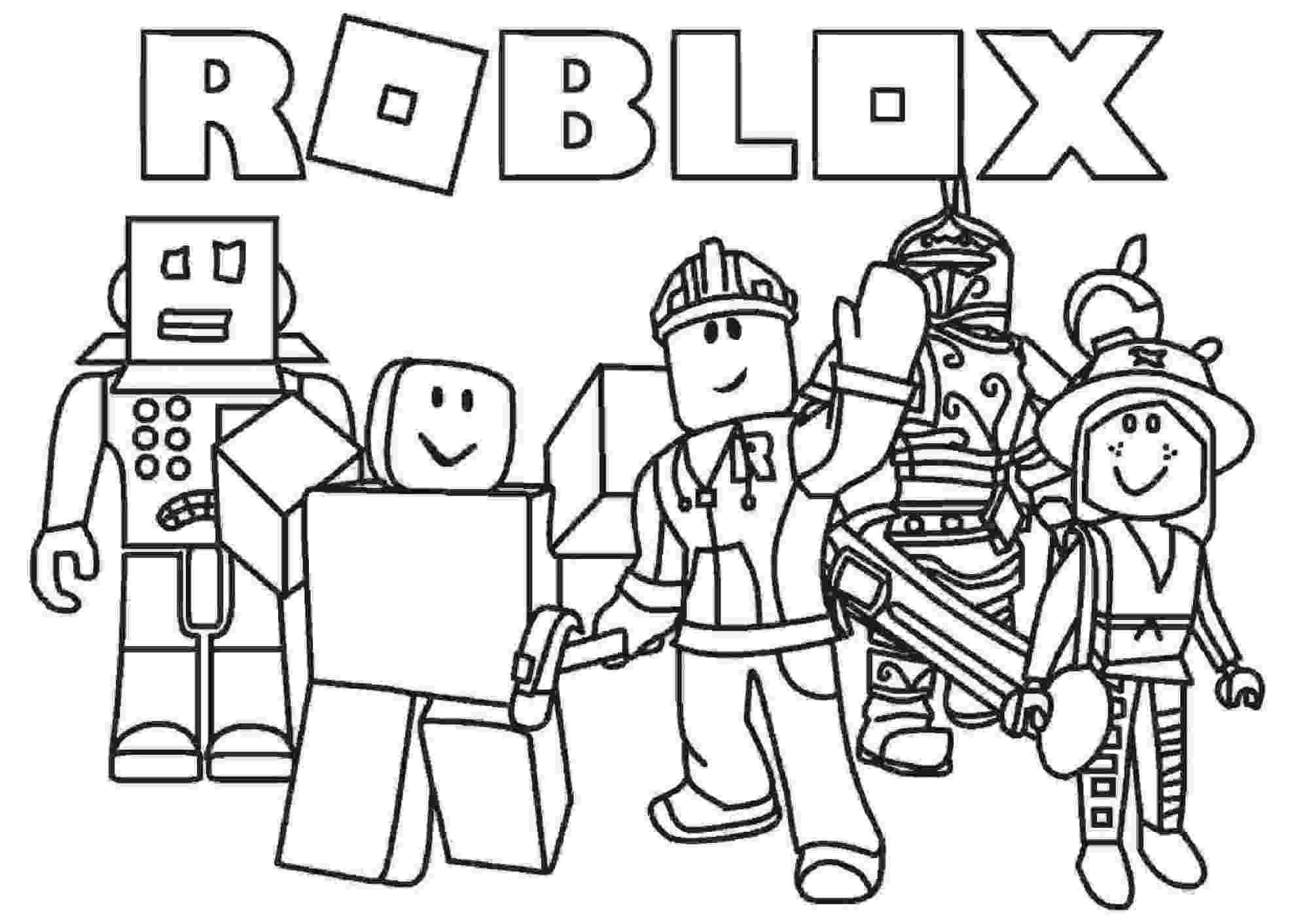 Roblox team protects the earth Coloring Page