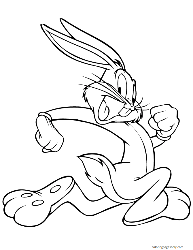 Laufendes Kaninchen von Bunny