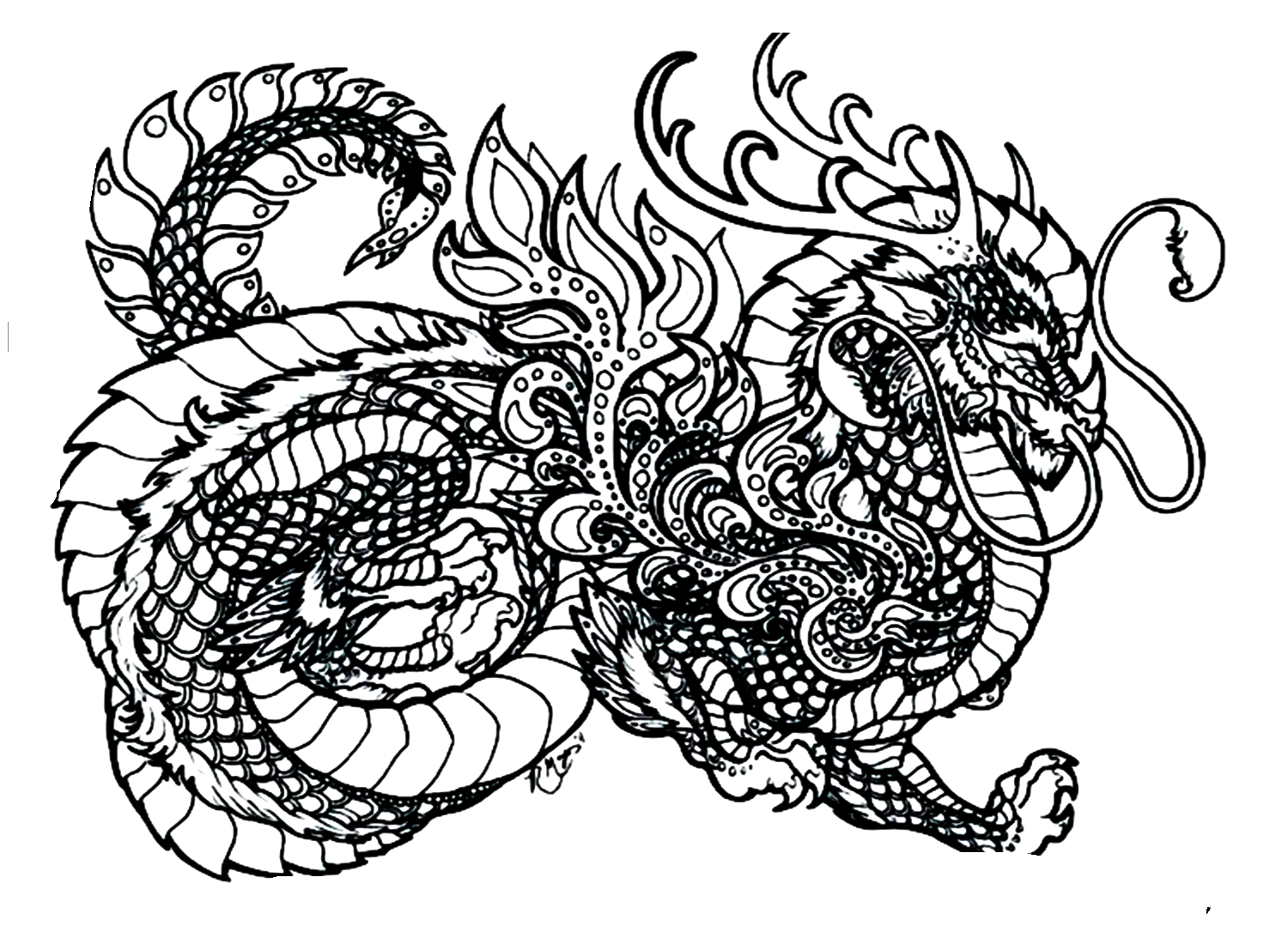 Sea Dragon Coloring Pages