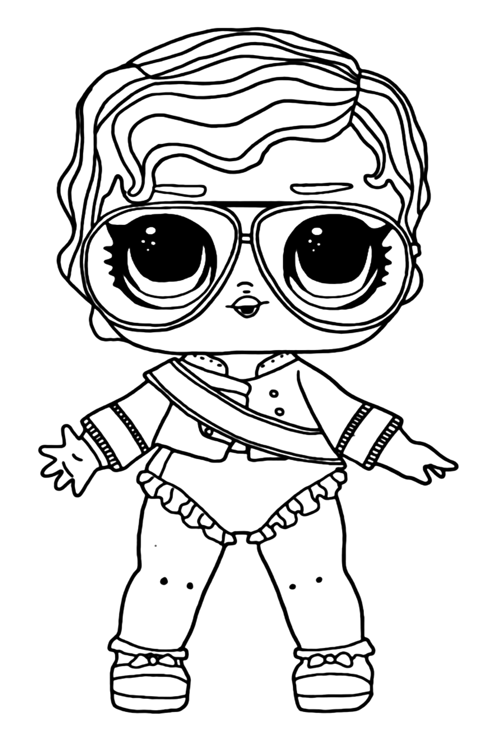 Lol Suprise Doll Shimone Queen Coloring Pages