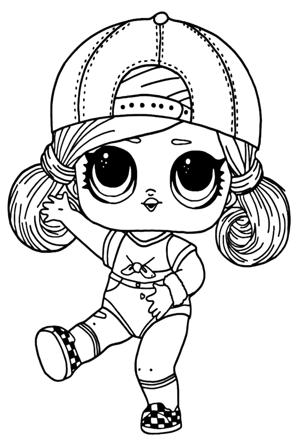 Lol Suprise Doll Ska8e Girl Coloring Pages