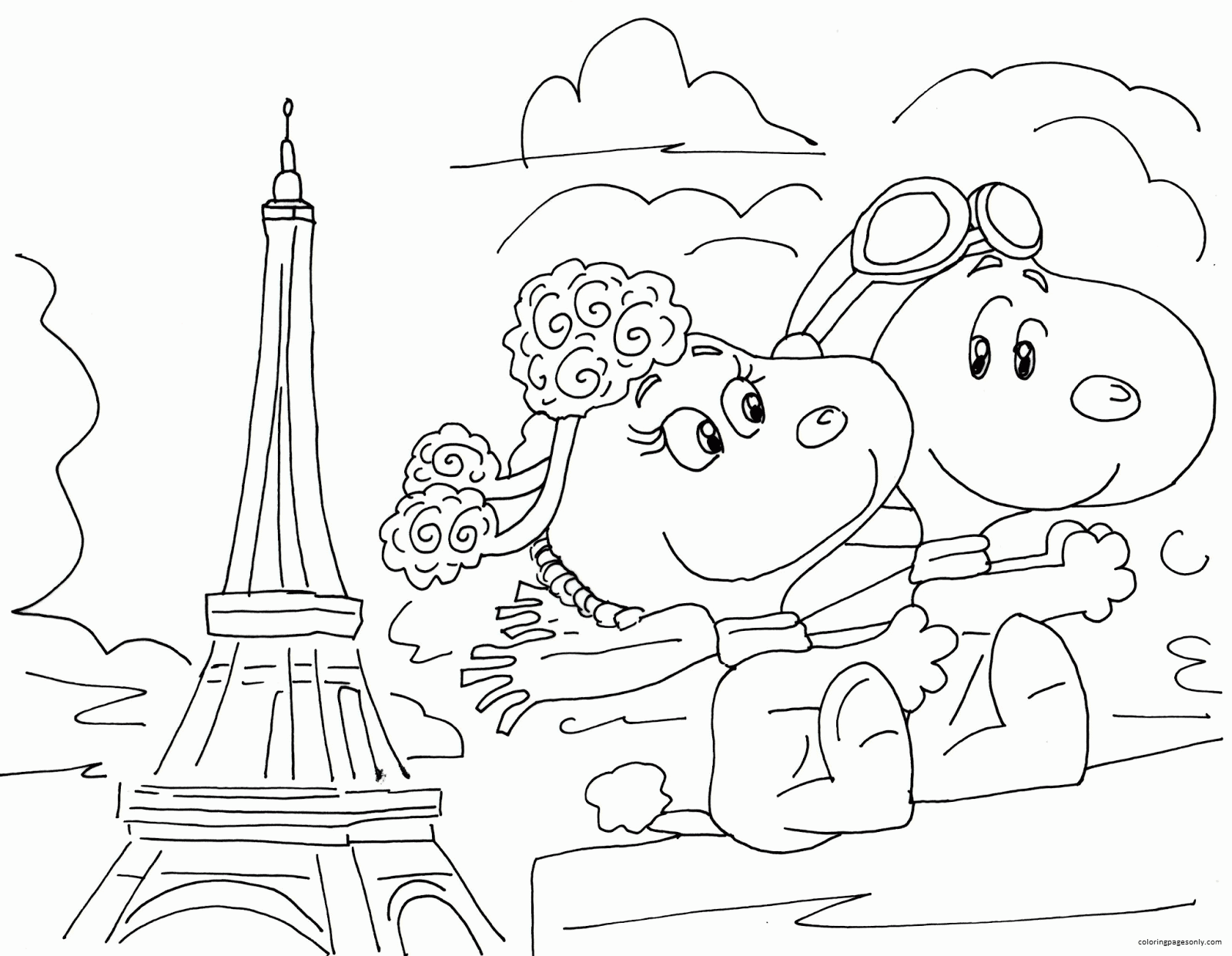 Snoopy Image 1 Coloring Page