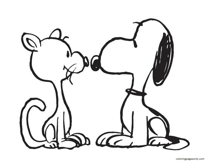 Snoopy Sheet 1 Coloring Page