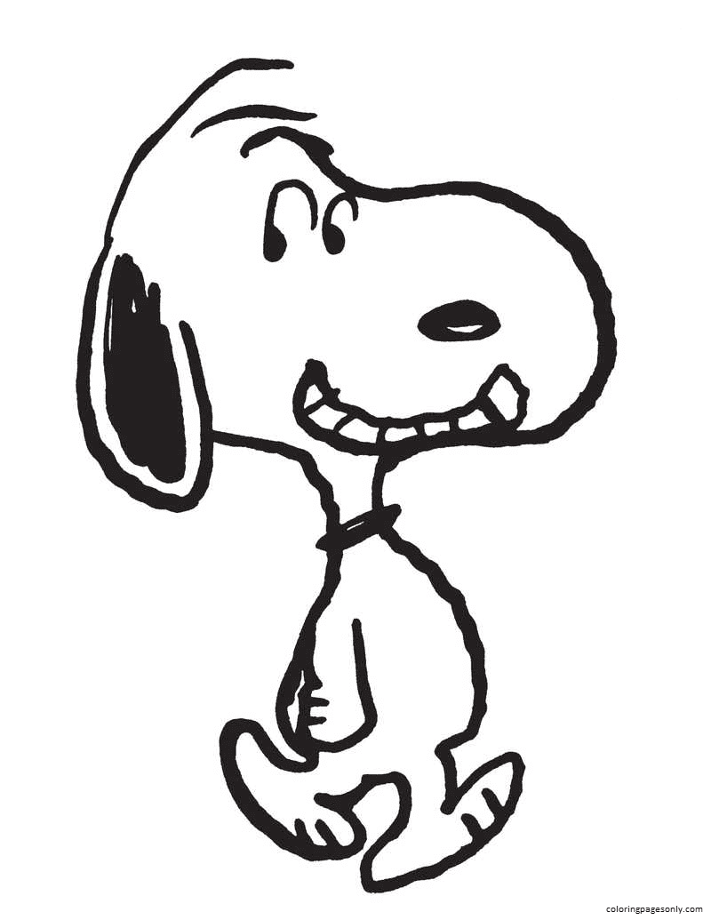 Snoopy Sheet 2 Coloring Page