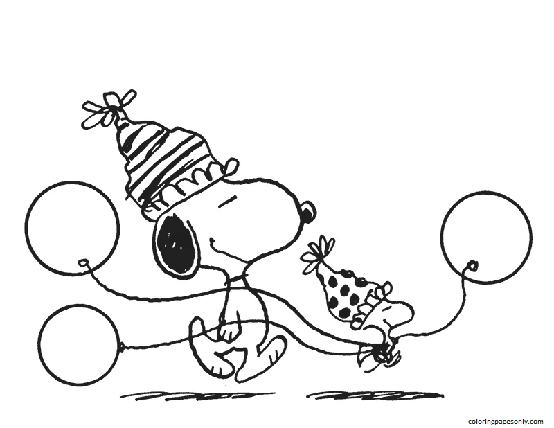 Palloncini Snoopy Woodstock