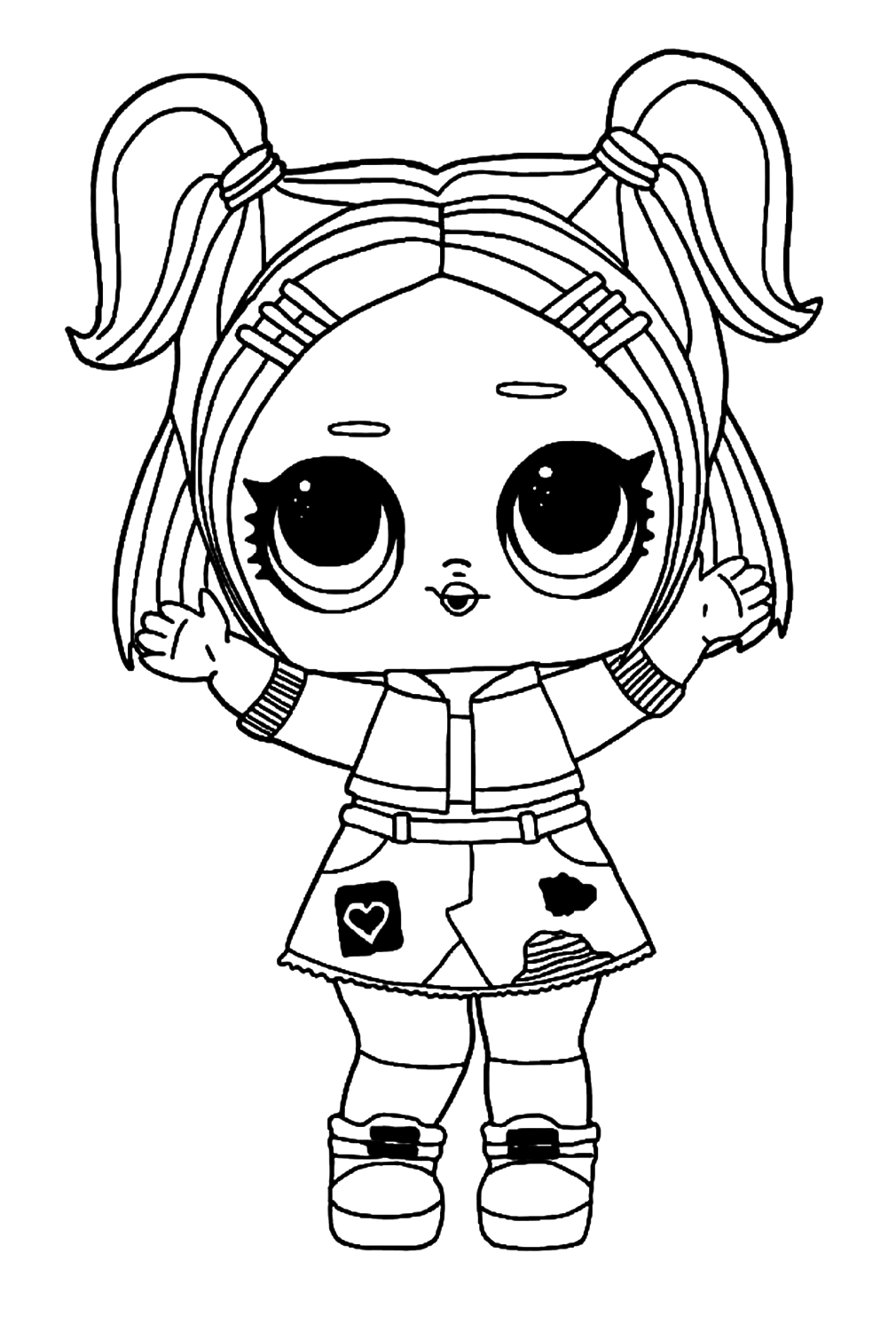 Lol Suprise Doll Sparkle Babe Coloring Pages
